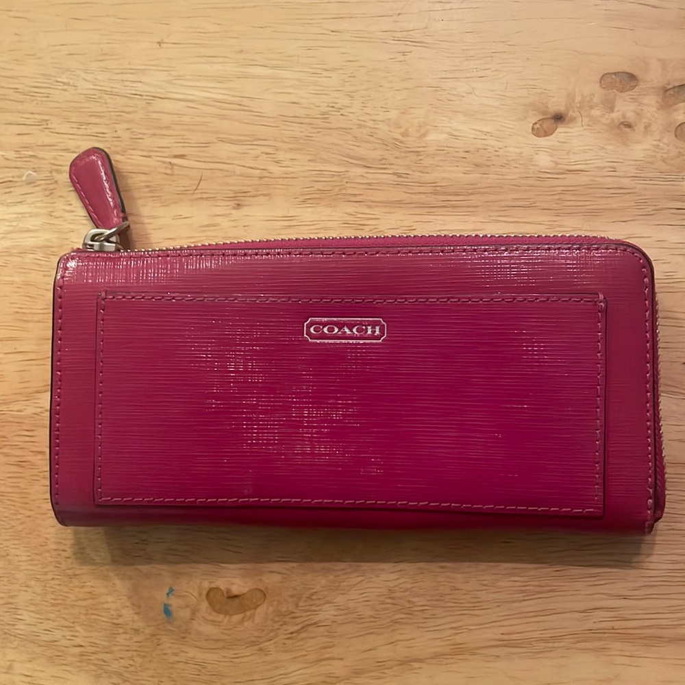 Coach slim zip wallet